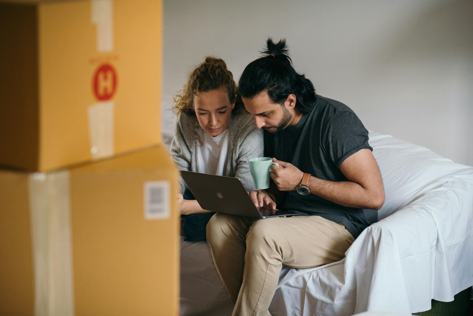 Couple working with Up N Go for their NYC move