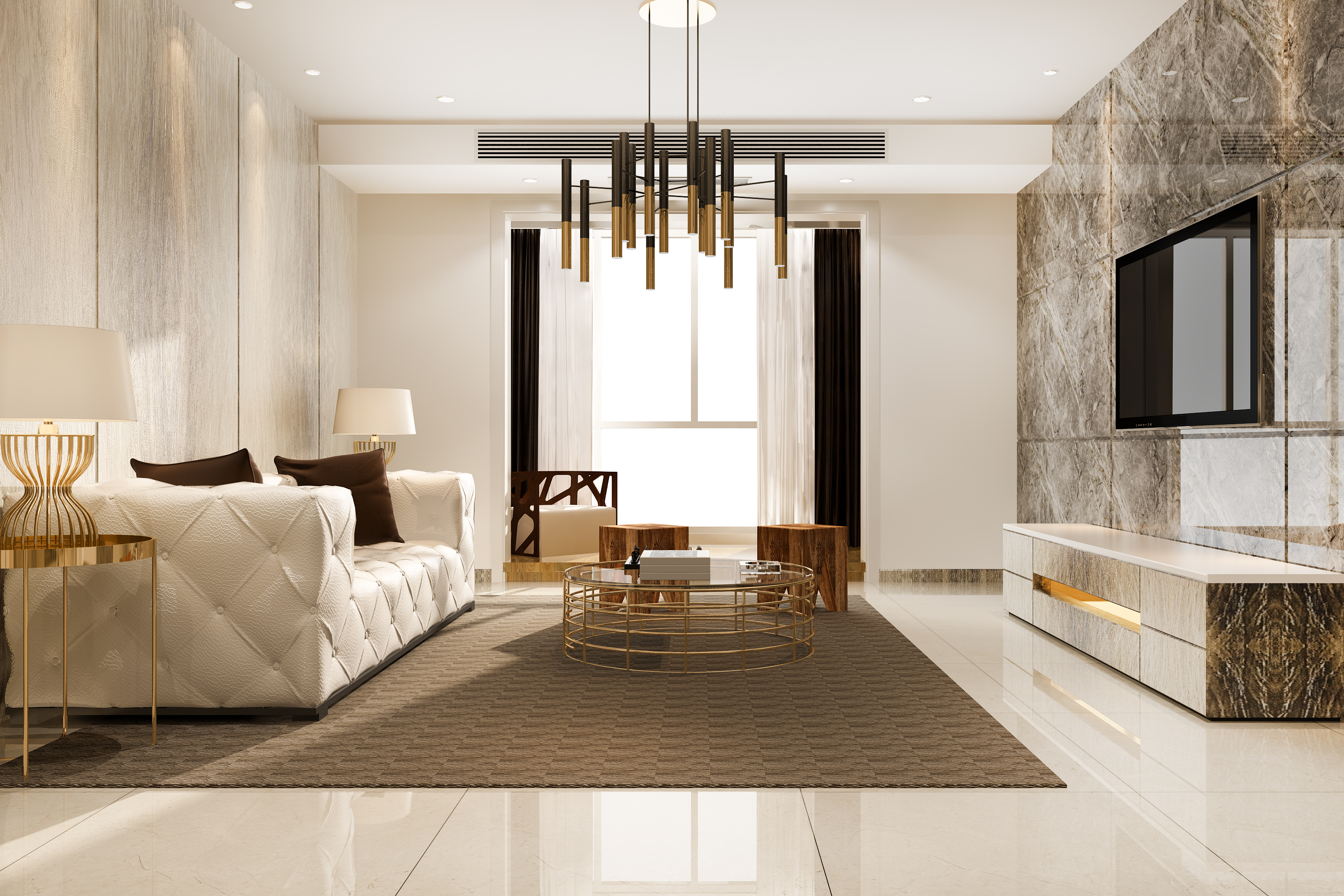 Luxury residential interior — Up N Go white-glove move