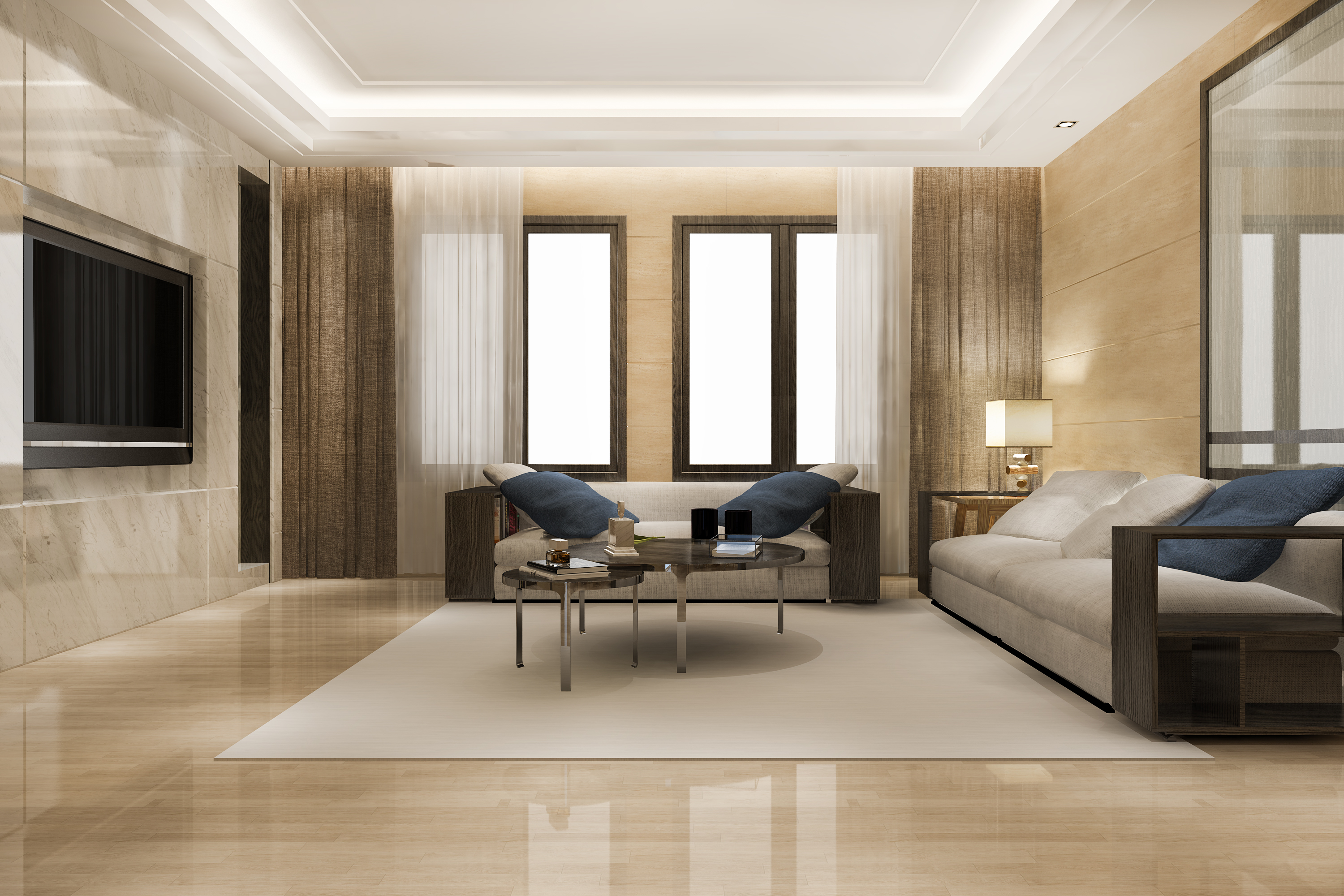 Luxury residential interior — Up N Go white-glove move