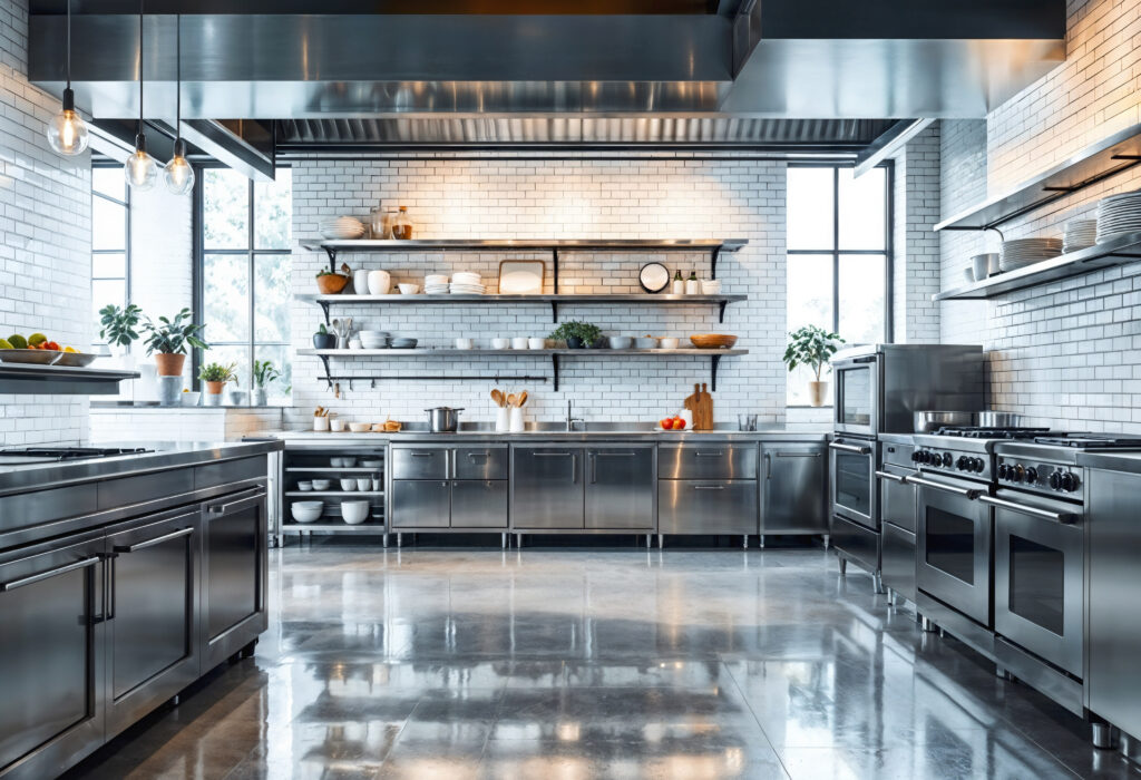Commercial kitchen equipment ready for a heavy equipment move in NYC