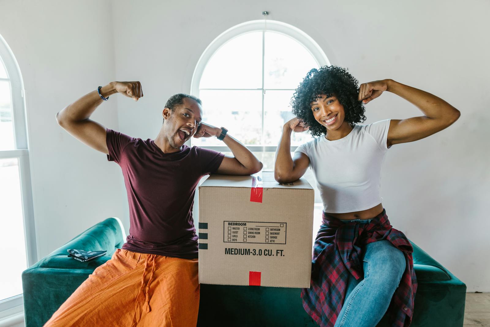 Couple with flexible storage solution from Up N Go