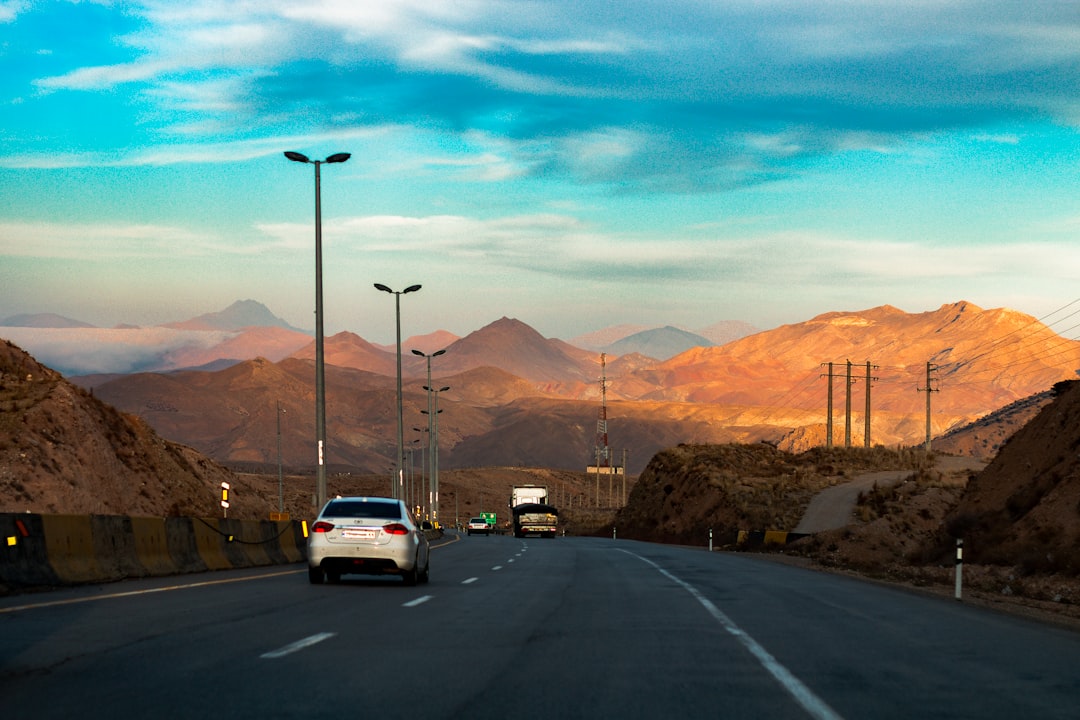Up N Go long-distance moving truck en route